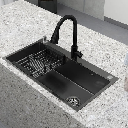 Kitchen Sink – Stainless Steel Drop-In, Single Bowl with Faucet