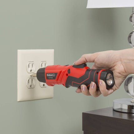 45 Piece Pivoting Cordless Screwdriver Set 3.6V Rechargeable Power Tool
