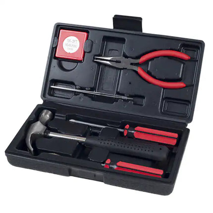 6-Piece Household Tool Set with Hammer Screwdrivers Pliers and Tape Measure