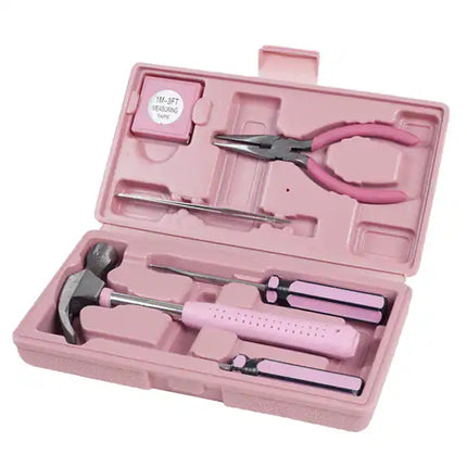 7-Piece Household Tool Box – Hammer, Screwdrivers, Pliers & Tape Measure