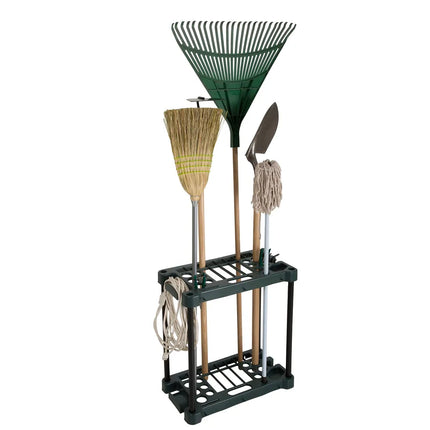 Stalwart 23" Garden Tool Organizer – Holds Up to 30 Tools, Green