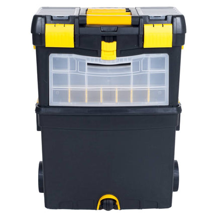 Portable Toolbox with Wheels Stackable Tool Chest with Drawers Utility Cart