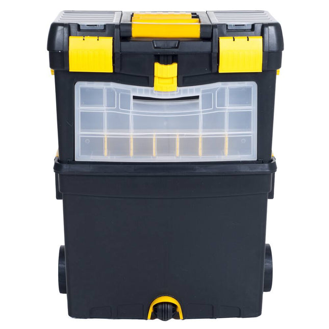 Portable Toolbox with Wheels Stackable Tool Chest with Drawers Utility Cart