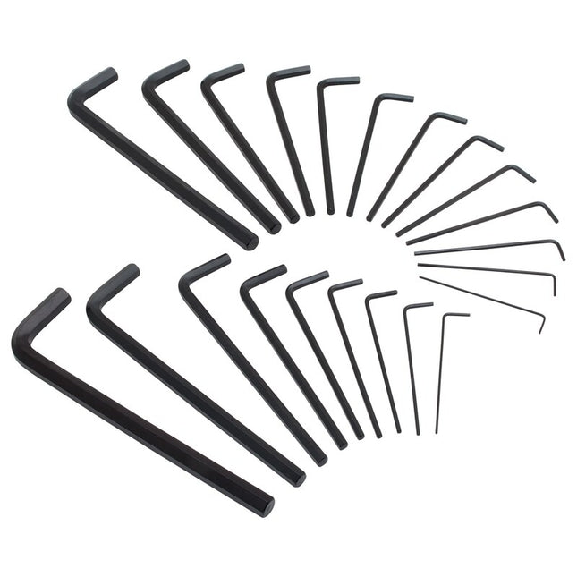 22 Piece Long Arm Hex Key Set Hand Tools 85-753 Allen Wrench Kit