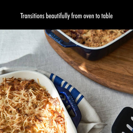 Ceramic 3-Piece Rectangular Baking Dish Set Oven Safe Casserole Dishes