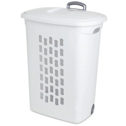 3 Pack Laundry Hamper with Wheels and Flip Top Lid for Easy Storage