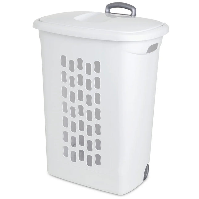3 Pack Laundry Hamper with Wheels and Flip Top Lid for Easy Storage