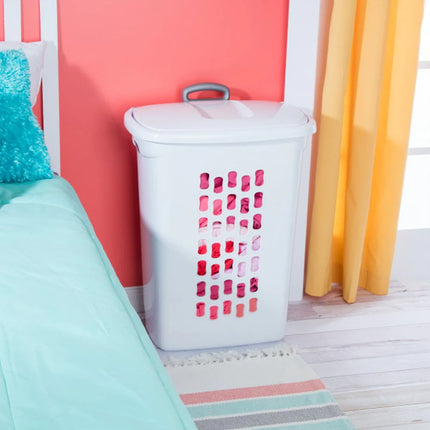 3 Pack Laundry Hamper with Wheels and Flip Top Lid for Easy Storage