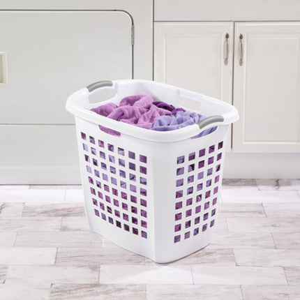 Ultra Easy Carry Plastic Laundry Basket Hamper 4 Pack for Dirty Clothes