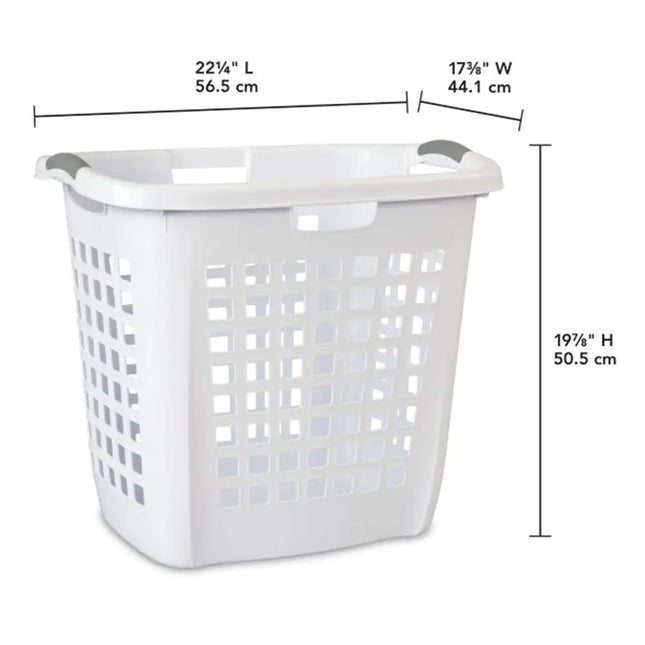 Ultra Easy Carry Plastic Laundry Basket Hamper 4 Pack for Dirty Clothes