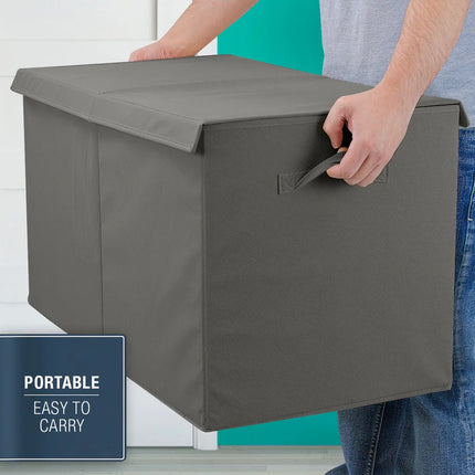 Kids Large Toy Storage Chest with Lid Single Compartment Organizer Box