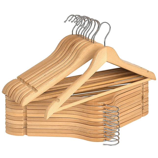 StorageWorks Wooden Clothes Hangers – Coats, Shirts, Jackets & Suits