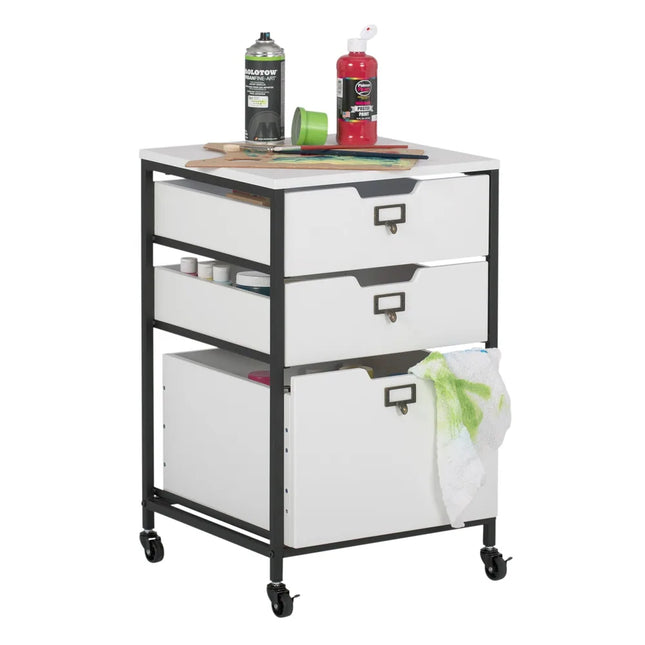 Sew Ready 3-Drawer Mobile Organizer for Craft, Sewing & Office Storage