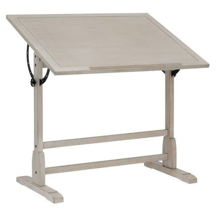 Wood Drawing Drafting Table 42-inch with Adjustable Angle Top