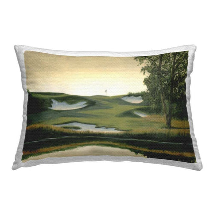 Stupell Golf Course Terrain Outdoor Throw Pillow by Michael Willett Printed Decor