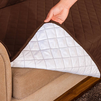 Reversible Quilted Sofa Couch Cover for Furniture Protection and Style