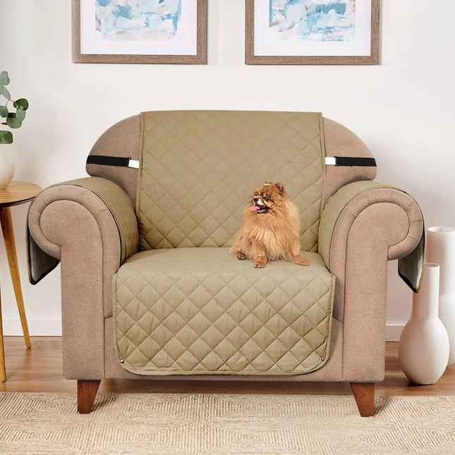 Reversible Sofa Slipcover with Elastic Straps – Pet Furniture Protector