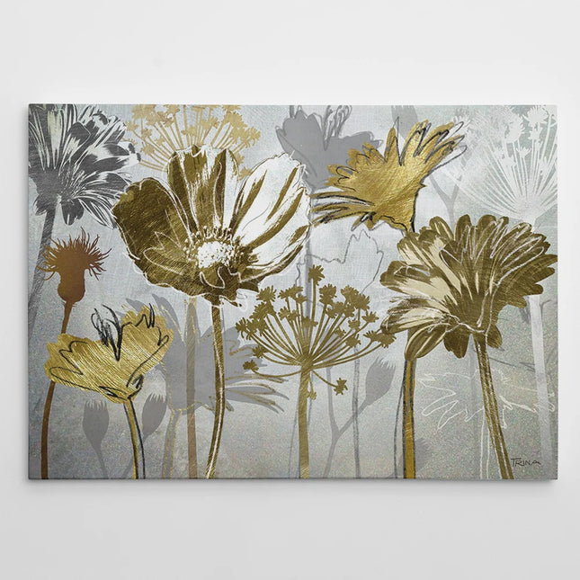 Summer’s Field Gallery Wrapped Canvas Wall Art Farmhouse Home Decor