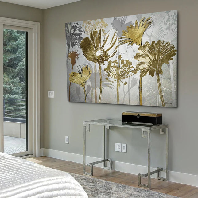 Summer’s Field Gallery Wrapped Canvas Wall Art Farmhouse Home Decor