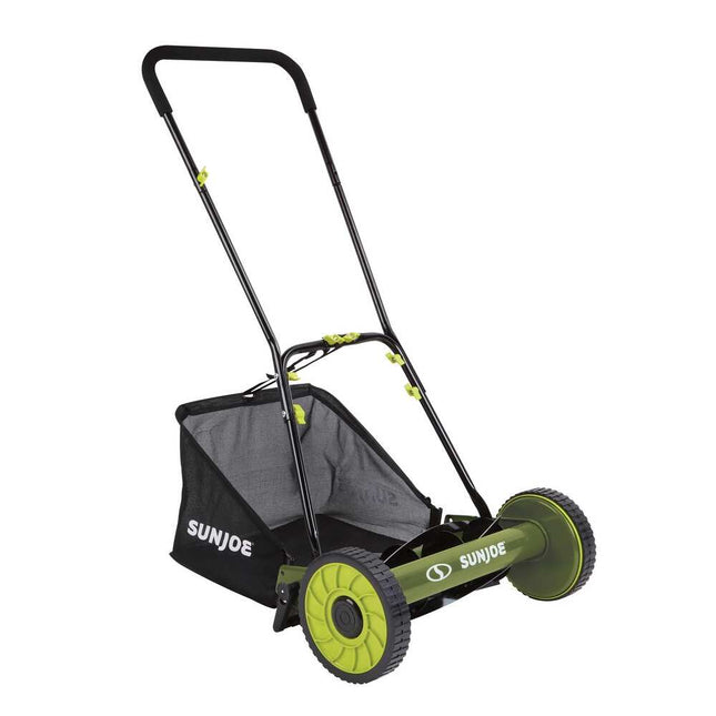 Manual Reel Mower 20-Inch with Grass Catcher and Adjustable Cutting Height