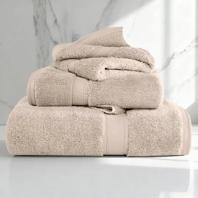 3-Piece Spa Quality Towel Set – Egyptian Cotton, Ultra Absorbent