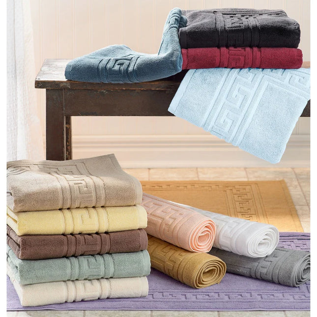 Plush Cotton Bath Mat Set – 900 GSM, Soft & Absorbent, 2-Piece