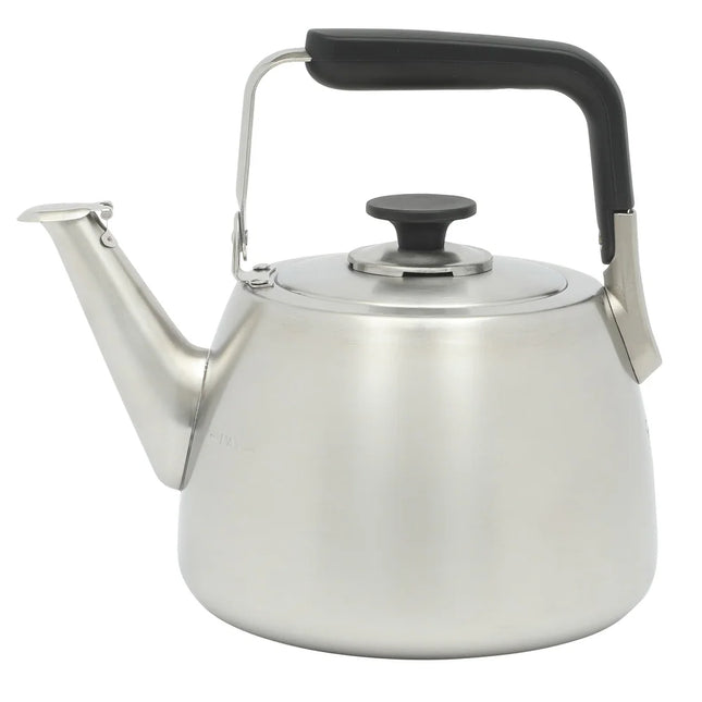 2 QT Stainless Steel Whistling Tea Kettle Heavy Gauge Brushed Finish