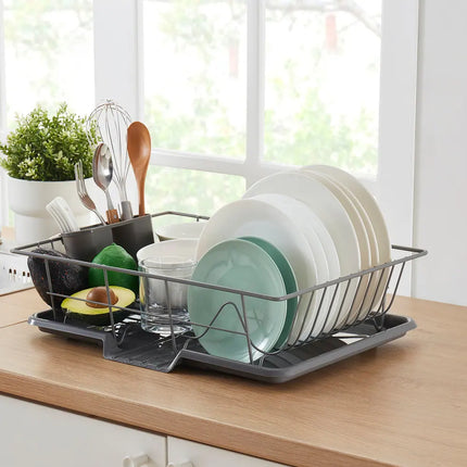 3-Piece Kitchen Sink Dish Drainer Set – Compact & Durable