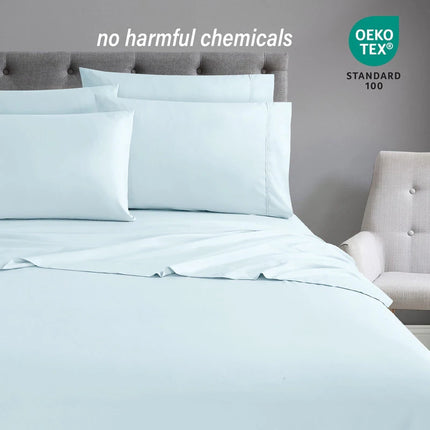 6 Piece Premium Microfiber Sheet Set Extra Pillowcases Soft Bedding Set