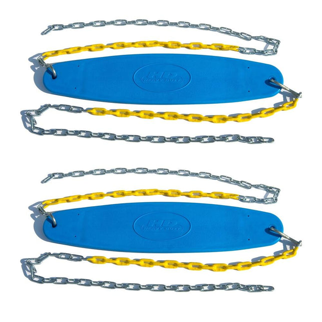 2-Pack Blue Extreme-Duty Swing Seats with Chains – Outdoor Play
