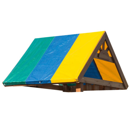 Multi Color Swing Set Tarp Replacement Cover 52 x 90 Inch Outdoor