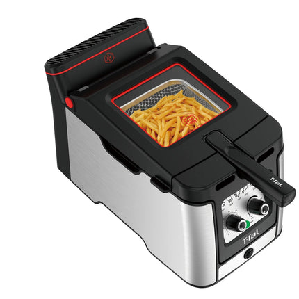 Silver Black Advanced Deep Fryer 3.5L Oil Capacity with Immersion Element