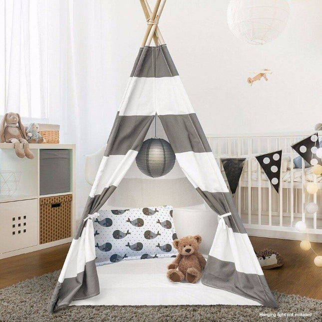Kids Teepee Tent 1pc with Carry Case for Indoor Outdoor Play and Fun Activities