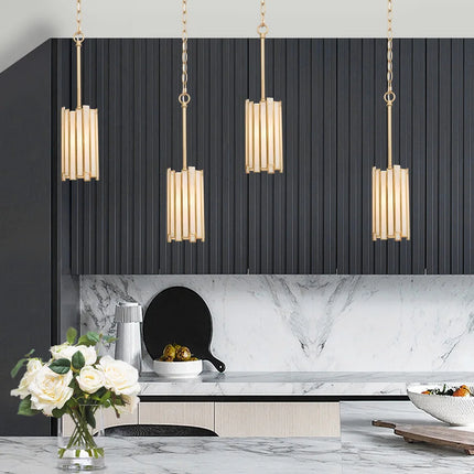 Tiffany Modern Gold Mini Pendant Light for Kitchen Island Décor