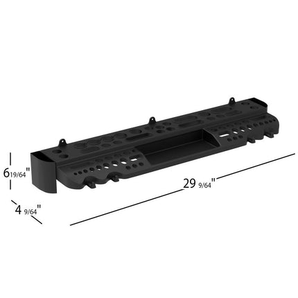 Tool Storage Wall Shelf – 61 Slots, 4 Hooks, 2 Compartments, Garage