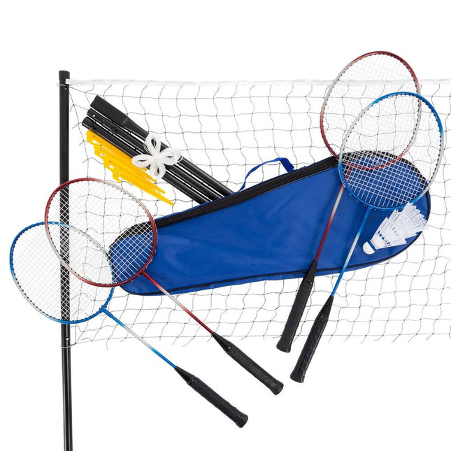 Toy Time Outdoor Badminton Game Set with Racquets for Backyard Play