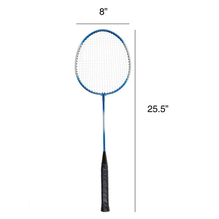 Toy Time Outdoor Badminton Game Set with Racquets for Backyard Play