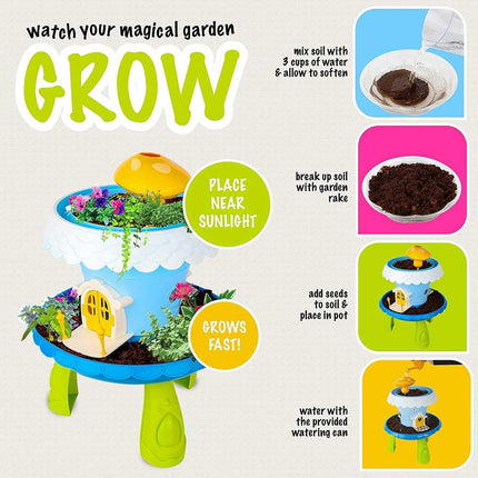 Fairy Garden Kit for Kids Grow Your Own Fairy House with Soil & Seeds