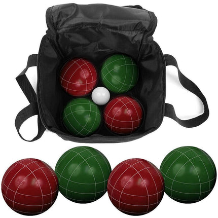 9 Piece Bocce Ball Set with Easy Carry Nylon Bag Outdoor Lawn Game Set
