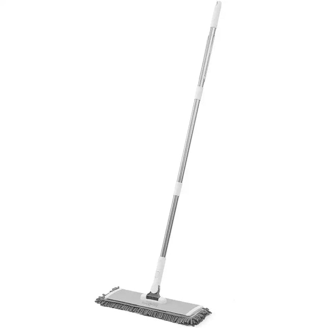 Heavy Duty Wet and Dry Sweeper Mop with 2 Reusable Mop Pads for Floors