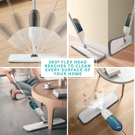 Spray-360 All-in-One Spray Mop Kit – Clean Everywhere Floor Care System