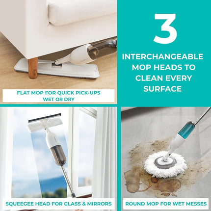 Spray-360 All-in-One Spray Mop Kit – Clean Everywhere Floor Care System