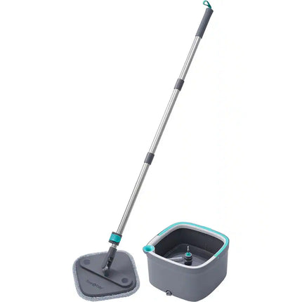 TrueClean Mop and Bucket System in Gray – Easy Floor Cleaning Set