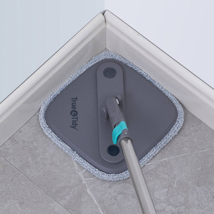 TrueClean Mop and Bucket System in Gray – Easy Floor Cleaning Set