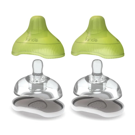 2-Pack Twist Active Latch Nipples – Slow Flow, Green Baby Feeding