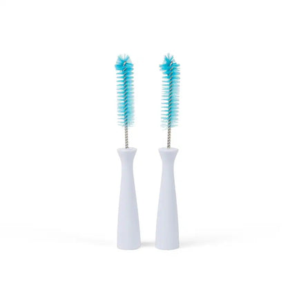 2-Pack Blue Twist Nipple Brushes – Gentle Cleaning for Bottles & Nipples