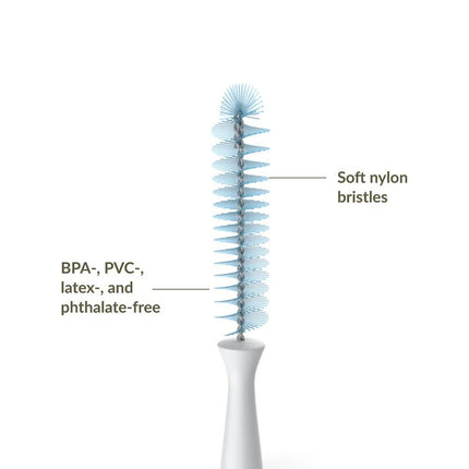 2-Pack Blue Twist Nipple Brushes – Gentle Cleaning for Bottles & Nipples