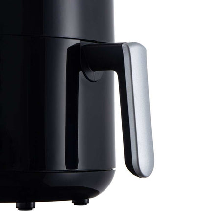 2Qt Mini Air Fryer Black Compact Oil-Free Digital Cooker for Home Kitchen