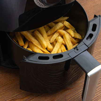 2Qt Mini Air Fryer Black Compact Oil-Free Digital Cooker for Home Kitchen
