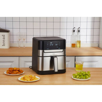 XL Premium Air Fryer 7 Qt, Stainless Steel, Ceramic Nonstick, PFOA & PTFE Free